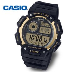 [정품] CASIO 카시오 월드타임 전자 군인시계 AE-1400WH-9A