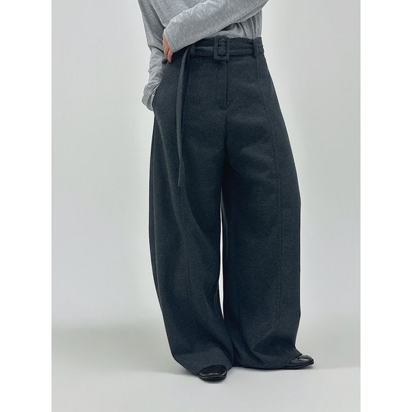 Belted Wide Trousers (2C)