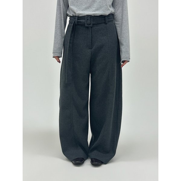 Belted Wide Trousers (2C)
