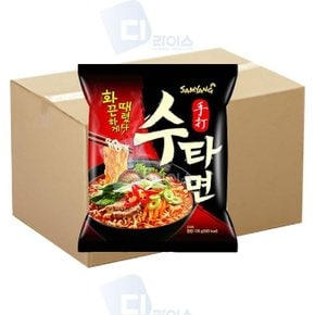 삼양 수타면 120g 40봉 봉지라면 매운맛 국물 (W746C0B)