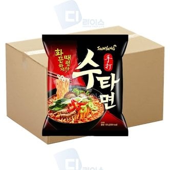  삼양 수타면 120g 40봉 봉지라면 매운맛 국물 (W746C0B)