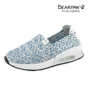 베어파우 ( BEARPAW ) CRYSTAL WOVEN 여성 슬립온 실버블루  K0128142PA-W