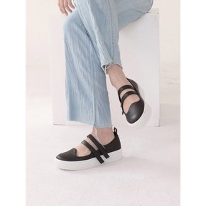 웨이비 스트랩 슬립온 wavy strap slip-on_bk