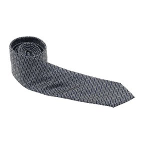 [페라가모]남성 간치니 실크 자카드 타이 35 0942 F NAVY/AVORI 0768408 /1