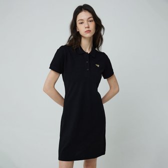 원더플레이스 TENNIS PIQUE ONEPIECE [BLACK]