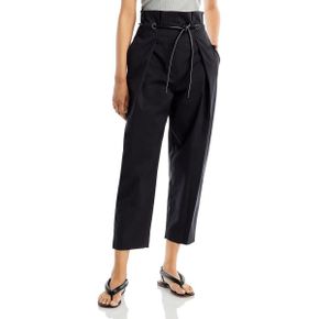 5327604 3.1 Phillip Lim Womens Pleated Cotton Straight Leg Pants