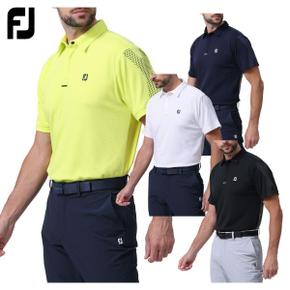 3134809 풋 조이 FOOTJOY 골프 웨어 맨즈 반소매 셔츠 FJ-S24-S01 흡수 속 CA3234041