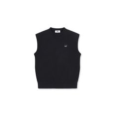 Women Crewneck Knit Vest_WWWAA24602BKX