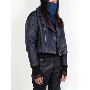 DIALOGUE COATED CROP RIDER JACKET (DZFW19_OT_JK04)