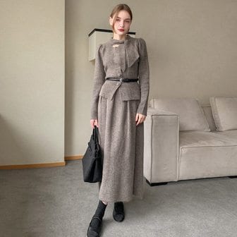  [바스카라] [SET] 아덴 울 블라우스+롱 스커트 셋업 (4colors)-VSET005