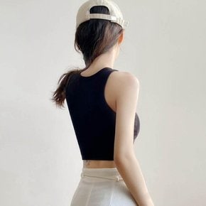 패셔너블 크롭 기본 민소매 탑나시 패션 (15270686A)