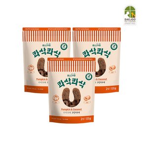 콰삭콰삭 호박&코코넛 120g 3팩