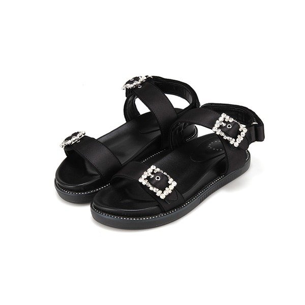 [파주점] 패브릭 여성플랫샌들 3CM (BBH335)