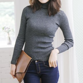 Y-KNIT2146 여자폴라4X4골지긴팔니트티