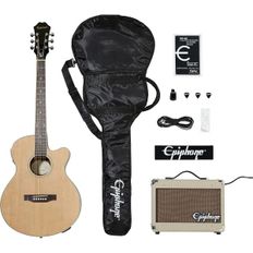 미국 에피폰 기타 Epiphone PR4E Acoustic/Electric Guitar Player Package 1936975