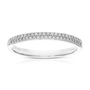 5428900 Vir Jewels 1/6 cttw Round Cut Lab Grown Diamond Wedding Band For Women .925 Sterli