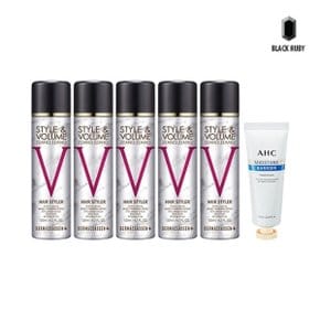 더마클라센 볼륨짱짱 흑채 스프레이 블랙 120ml x5 + AHC 핸드크림 75ml