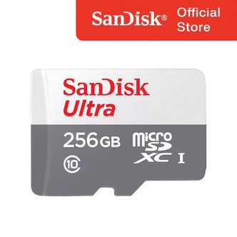 샌디스크 마이크로 SD카드 QUNR 256GB 256기가 Class10 Micro SDXC 핸드폰 카메라 외장 메모리 무료배송