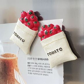음식 마그넷 토마토 봉투 모형 ZF