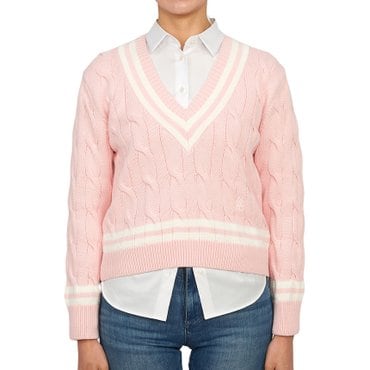 스포티앤리치 여성 니트 WS1061BP BABY PINK