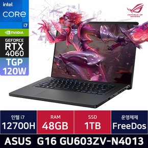 제피러스 G16 GU603ZV-N4013 i7 RTX4060 (48GB/1TB)