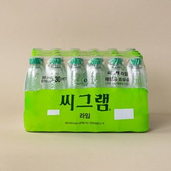 코카콜라 씨그램 라임 무라벨 350ml X 30입(PET)