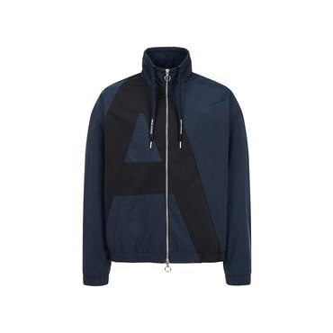 ARMANI EXCHANGE AX 남성 빅 로고 스트링 하이넥 점퍼(A413110016)_다크 네이비