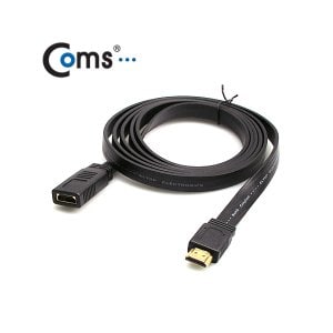 엠지솔루션 [C2259]  Coms HDMI FLAT 연장 케이블 30cm - M/F 타입, 평면형으로 선정리가능