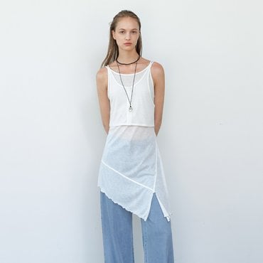 나인(Atelier Nain) 다이애그널 더블 레이어드 티(T-7051)