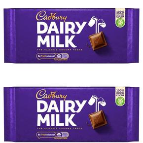 [해외직구] Cadbury 캐드버리 데어리 밀크 초콜릿 바 180g 2팩