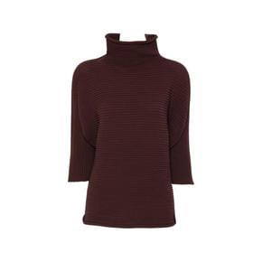 26FW 플리츠플리즈 민소매 티셔츠 PP68KK801 47 BROWN