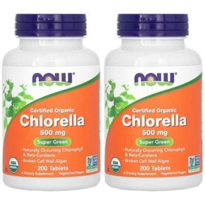 나우푸드 클로렐라 Chlorella 500mg(캡슐당) 200정 2개