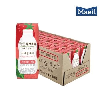 매일우유 [매일] 상하 유기농주스 사과딸기케일 125ml24팩