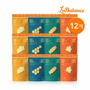 [G] 라발란스 프로틴스낵 12개입 단짠단짠set (치즈 / 허니버터 / 카라멜 / 메이플) 4종 각 3개