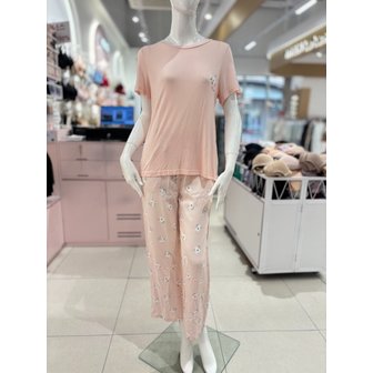 비너스 [여주점] 솔브 솔리드 코알라나염 여성 홈웨어 이지웨어 상의 바지[SEV2453F/SEP2453F]