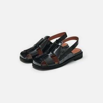 로서울 Puzzle sandals Patent black