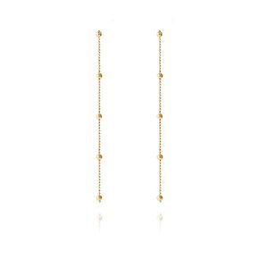 Swing ball drop Earring (Gold) 골드드롭귀걸이