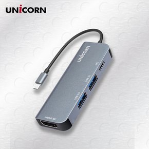 4IN1 HDMI C타입 멀티허브 USB3.1 4K미러링 PD 87W충전 TCH-P10