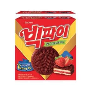 크라운제과 빅파이 딸기 324g [12개]