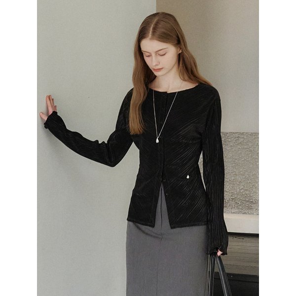 Modern Pleats Blouse Black AT6CDA007BK