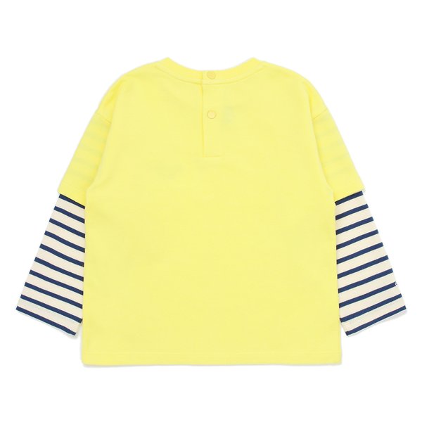 [여주점] [오프라벨 여주점] 블루독베이비 (YE) 레이어드 크루넥 티셔츠 (45114-330-04)