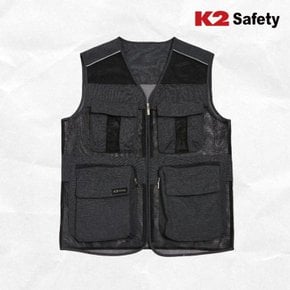 SAFETY 등산,작업,현장 조끼 21VE-616R(차콜)