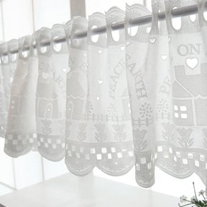 블레스 바란스 주방커튼 K50 400x43+커튼봉
