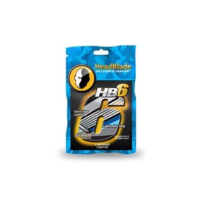 HeadBlade 남성 HB6 헤드 셰이버 면도날 육중날 4개입