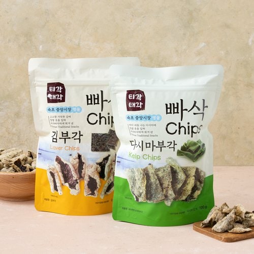 빠삭칩김부각100g+다시마부각100g