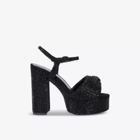 5461958 KURT GEIGER LONDON Kensington eagle-embellished platform-heel woven sandals