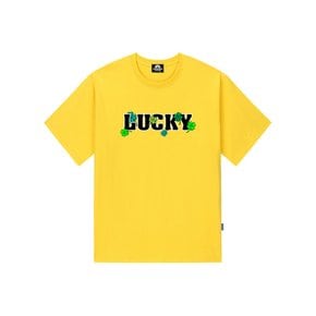 LUCKY CLOVER T-SHIRTS - YELLOW