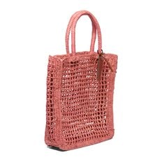 [해외배송] 마네비 라피아 네트 토트백 V 6.0 CHRAFFIA PINK