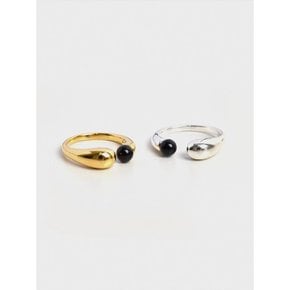 [silver925] TB022 black point open ring