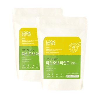  룩아워티 캐모마일 블렌딩 피스 오브 마인드 20티백 2개세트